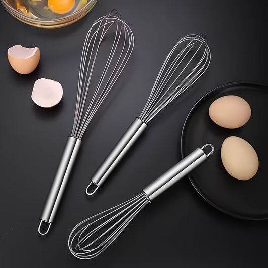 Stainless Steel Whisk 10 Inch — Heat-Resistant Manual Whisk