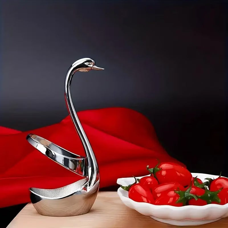 Swan Cutlery Holder Set – Viral Kitchen Aesthetic
