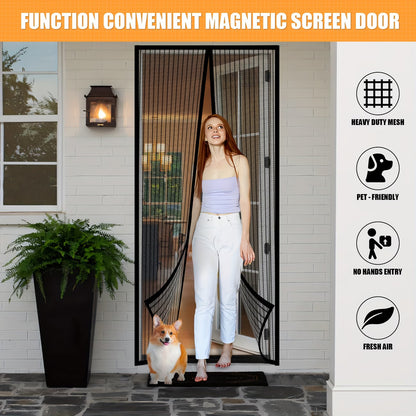 Magnetic Screen Door 🚪– Hands-Free & Bug-Proof | TikTok Viral Home Hack