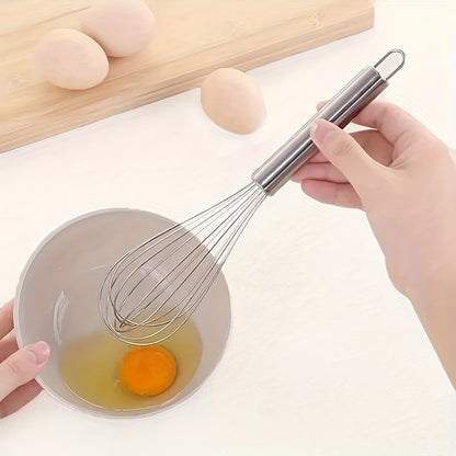 Stainless Steel Whisk 10 Inch — Heat-Resistant Manual Whisk