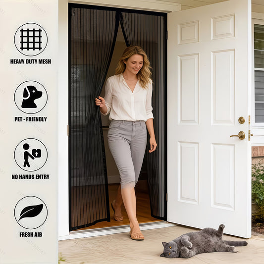 Magnetic Screen Door 🚪– Hands-Free & Bug-Proof | TikTok Viral Home Hack