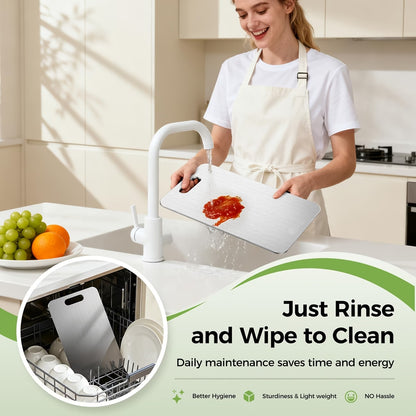 3pcs Premium Stainless Steel Cutting Board Set — Durable, Easy to Clean