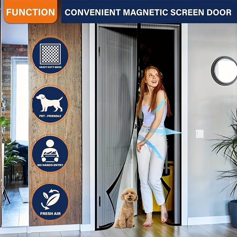 Magnetic Screen Door 🚪– Hands-Free & Bug-Proof | TikTok Viral Home Hack