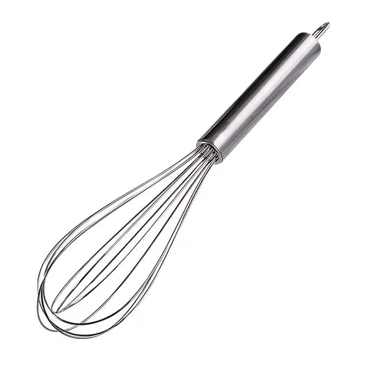 Stainless Steel Whisk 10 Inch — Heat-Resistant Manual Whisk