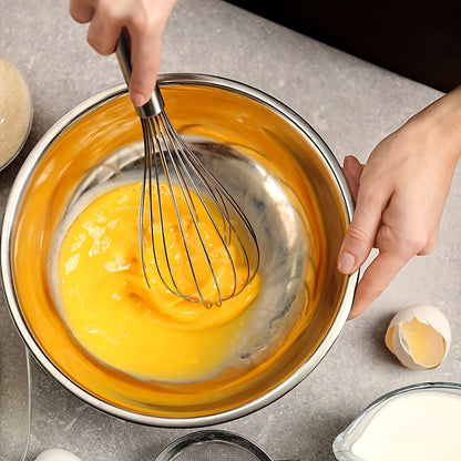 Stainless Steel Whisk 10 Inch — Heat-Resistant Manual Whisk